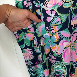 Lilly Pulitzer UPF 50+ Luxletic 24" High Rise Midi Legging - NAVY - XXL